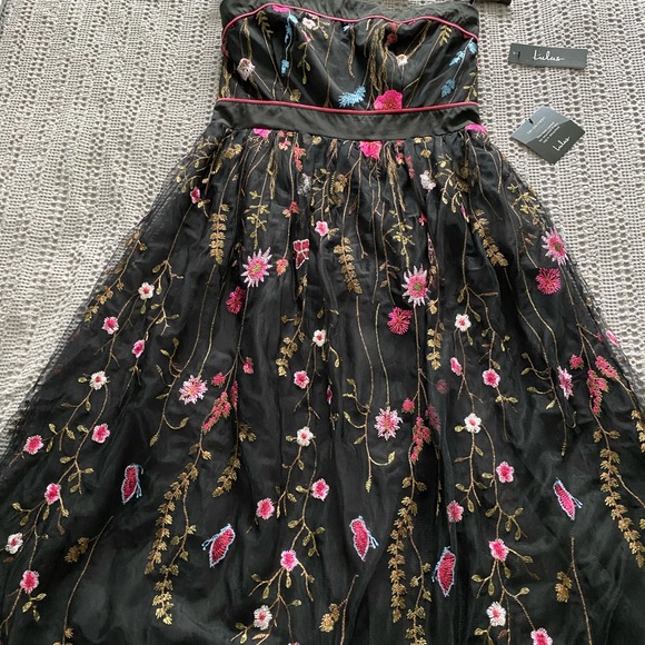 Lulus for the drill of it black dress - Picture 3 of 3